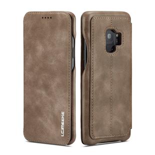 ForGalaxy S9 Hon Ancient Series Leather Case with Card Slots & Holder & Wallet(Coffee)