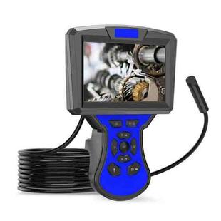 M50 1080P 5.5mm Single Lens HD Industrial Digital Endoscope with 5.0 inch IPS Screen, Cable Length:5m Hard Cable(Blue)