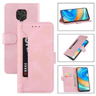 For Xiaomi Redmi Note 9 Pro Reverse Buckle Horizontal Flip PU Leather Case with Holder & Card Slot & Wallet(Rose Gold)