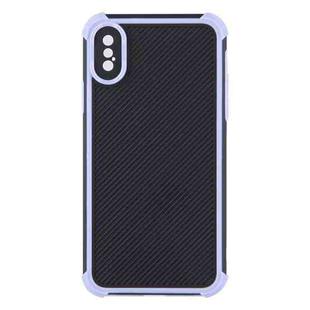 Eagle Eye Armor Dual-color Shockproof TPU + PC Protective Case For iPhone X / XS(Purple)