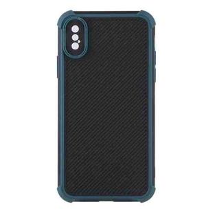 Eagle Eye Armor Dual-color Shockproof TPU + PC Protective Case For iPhone X / XS(Dark Green)
