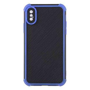 Eagle Eye Armor Dual-color Shockproof TPU + PC Protective Case For iPhone X / XS(Blue)