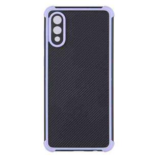 For Samsung Galaxy A02 / M02 Eagle Eye Armor Dual-color Shockproof TPU + PC Protective Case(Purple)