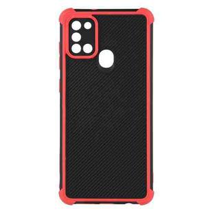 For Samsung Galaxy A21s Eagle Eye Armor Dual-color Shockproof TPU + PC Protective Case(Red)