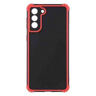 For Samsung Galaxy S21 FE Eagle Eye Armor Dual-color Shockproof TPU + PC Protective Case(Red)