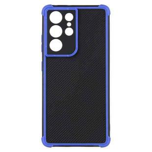 For Samsung Galaxy S21 Ultra 5G Eagle Eye Armor Dual-color Shockproof TPU + PC Protective Case(Blue)