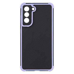 For Samsung Galaxy S21+ 5G Eagle Eye Armor Dual-color Shockproof TPU + PC Protective Case(Purple)