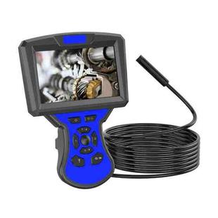 M50 1080P 8mm Single Lens HD Industrial Digital Endoscope with 5.0 inch IPS Screen, Cable Length:5m Hard Cable(Blue)