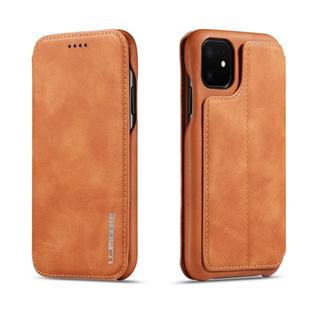 For iPhone 11 Pro Hon Ancient Series Leather Case with Card Slots & Holder & Wallet(Brown)