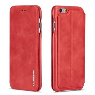 For iPhone 8 / 7 Hon Ancient Series Leather Case with Card Slots & Holder & Wallet(Red)