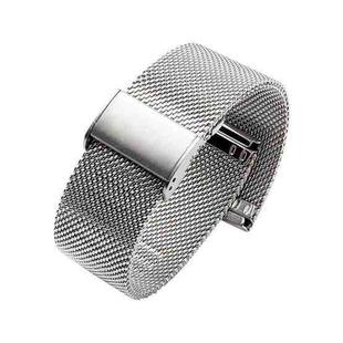 16mm 304 Stainless Steel Single Buckle Watch Band(Silver)