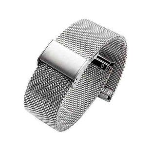 20mm 304 Stainless Steel Single Buckle Watch Band(Silver)