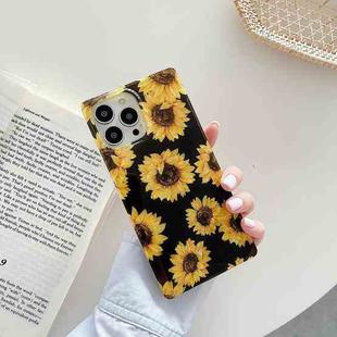 Shell Pattern Shockproof Square Protective Case For iPhone 13 Pro(Sunflower)
