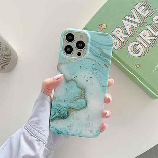 Marble Pattern Soft TPU Protective Case For iPhone 13(Sea Wave)