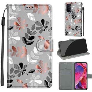 Voltage Coloured Drawing Magnetic Clasp Horizontal Flip PU Leather Case with Holder & Card Slots For OPPO A93 5G / A93s 5G / A54 5G / A74 5G(C19 Material Flower)