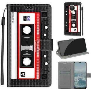 Voltage Coloured Drawing Magnetic Clasp Horizontal Flip PU Leather Case with Holder & Card Slots For Nokia G20 / G10 / 6.3(C10 Black Red Tape)