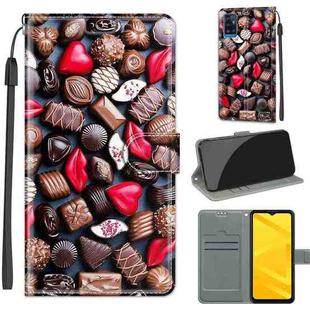 Voltage Coloured Drawing Magnetic Clasp Horizontal Flip PU Leather Case with Holder & Card Slots For ZTE Blade A71(C06 Red Lip Chocolate)