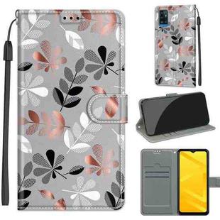 Voltage Coloured Drawing Magnetic Clasp Horizontal Flip PU Leather Case with Holder & Card Slots For ZTE Blade A71(C19 Material Flower)