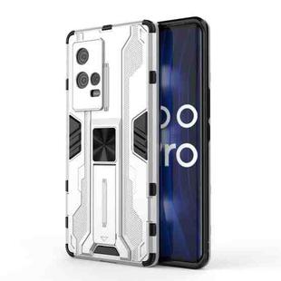 For vivo iQOO 8 Pro Supersonic PC + TPU Shock-proof Protective Case with Holder(Silver)