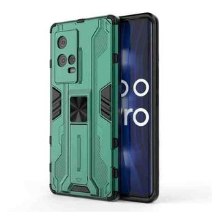 For vivo iQOO 8 Pro Supersonic PC + TPU Shock-proof Protective Case with Holder(Green)