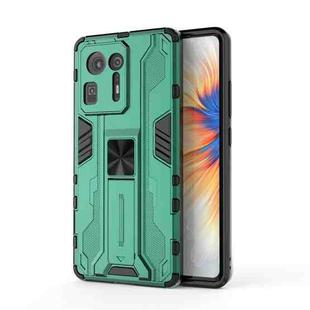 For Xiaomi Mi Mix 4 Supersonic PC + TPU Shock-proof Protective Case with Holder(Green)