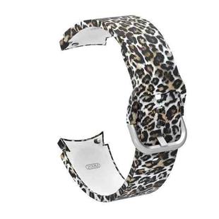 For Samsung Galaxy Watch4 / Watch4 Classic Silicone Printing Watch Band(Leopard Print)