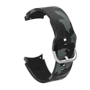 For Samsung Galaxy Watch4 / Watch4 Classic Silicone Printing Watch Band(Camouflage Grey)