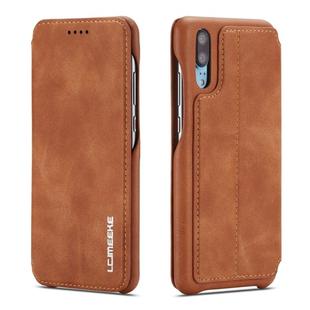 For Huawei P20 Pro Hon Ancient Series Leather Case with Card Slots & Holder & Wallet(Brown)