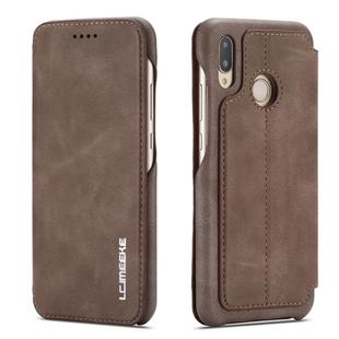 For Huawei P20 Lite Hon Ancient Series Leather Case with Card Slots & Holder & Wallet(Coffee)