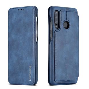 For Huawei P30 Lite Hon Ancient Series Leather Case with Card Slots & Holder & Wallet(Blue)