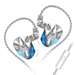 KZ ASF 10-unit Balance Armature Monitor HiFi In-Ear Wired Earphone With Mic(Blue)