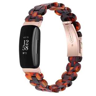 For Fitbit Inspire 2 / Inspire Oval Resin Watch Band(Tortoiseshell)