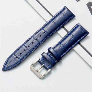 16mm Calf Leather Watch Band(Blue)