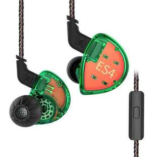 KZ ES4 Hybrid Technology HiFi In-Ear Wired Earphone With Mic(Green)