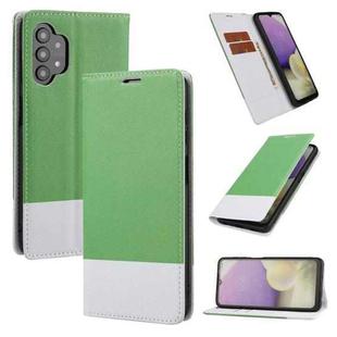 For Samsung Galaxy A32 4G Cross Texture Magnetic Horizontal Flip Leather Case with Card Slots & Holder & Wallet(Green)