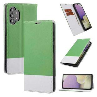For Samsung Galaxy A32 5G Cross Texture Magnetic Horizontal Flip Leather Case with Card Slots & Holder & Wallet(Green)
