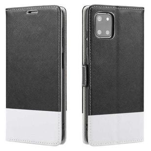For Samsung Galaxy Note10+ Cross Texture Magnetic Horizontal Flip Leather Case with Card Slots & Holder & Wallet(Black)