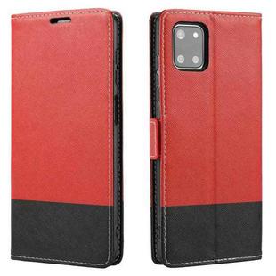 For Samsung Galaxy Note10+ Cross Texture Magnetic Horizontal Flip Leather Case with Card Slots & Holder & Wallet(Red)