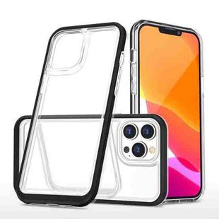For iPhone 13 Pro Bright Series Clear Acrylic + PC+TPU Shockproof Case (Black)