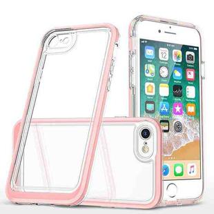 For iPhone SE 2022 / SE 2020 / 8 / 7 Bright Series Clear Acrylic + PC+TPU Shockproof Case(Pink)