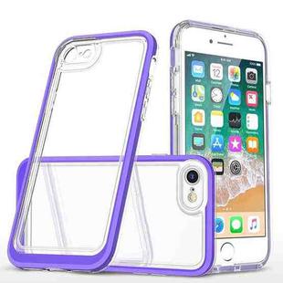 For iPhone SE 2022 / SE 2020 / 8 / 7 Bright Series Clear Acrylic + PC+TPU Shockproof Case(Purple)
