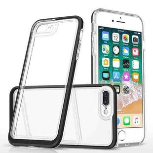Bright Series Clear Acrylic + PC+TPU Shockproof Case For iPhone 8 Plus / 7 Plus(Black)