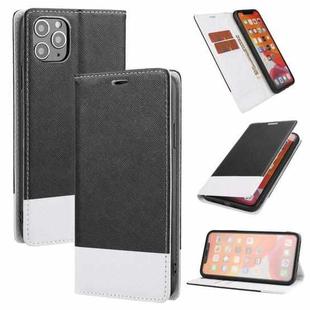 For iPhone 11 Pro Cross Texture Magnetic Horizontal Flip Leather Case with Card Slots & Holder & Wallet (Black)