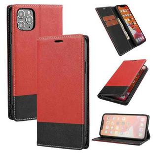 For iPhone 11 Pro Cross Texture Magnetic Horizontal Flip Leather Case with Card Slots & Holder & Wallet (Red)