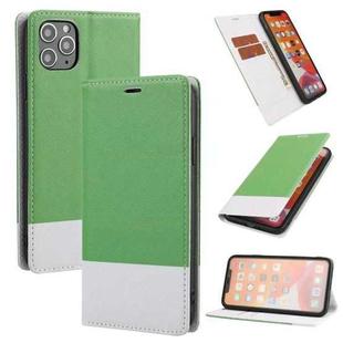 For iPhone 11 Pro Cross Texture Magnetic Horizontal Flip Leather Case with Card Slots & Holder & Wallet (Green)
