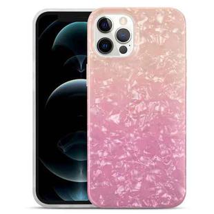 For iPhone 11 Gradient Color Shell Texture IMD TPU Shockproof Case (Gradient Orange Pink)
