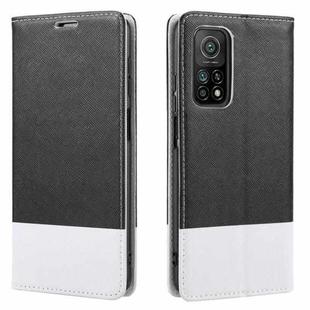 For Xiaomi Mi 10T 5G Cross Texture Magnetic Horizontal Flip Leather Case with Card Slots & Holder & Wallet(Black)