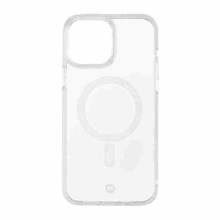 MOMAX Magnetic PC + TPU Protective Case For iPhone 13(Transparent White)