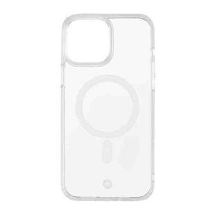 MOMAX Magnetic PC + TPU Protective Case For iPhone 13 Pro(Transparent White)