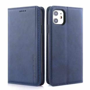 For iPhone 11 Diaobaolee Gemini Magnetic Buckle Horizontal Flip Leather Case with Holder & Card Slots(Blue)